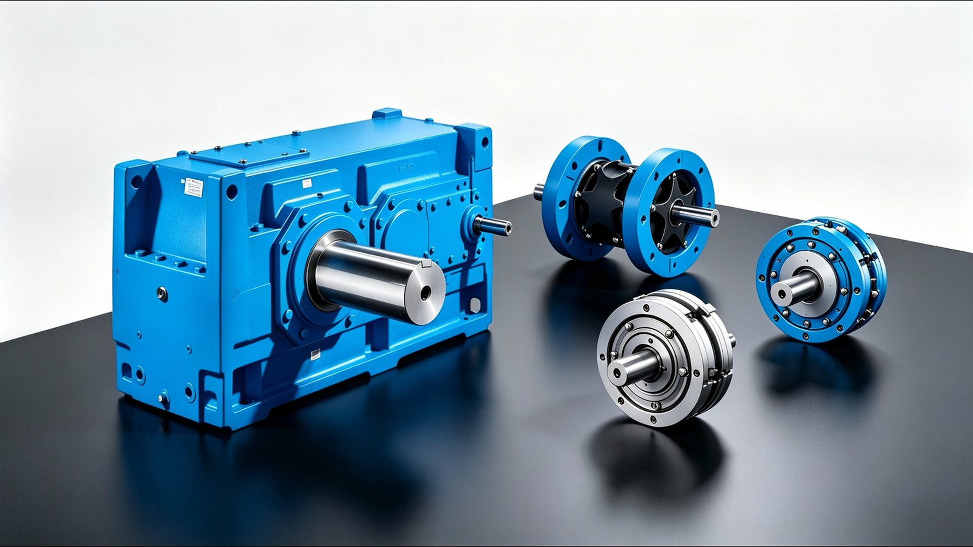 Flender FZG bevel-helical gear unit with industrial couplings